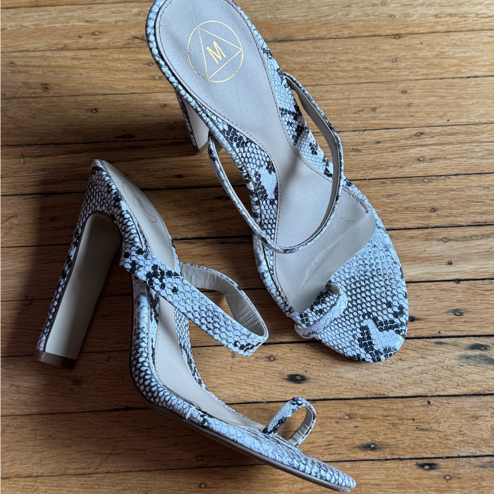 Misguided Snake Print Heels 🐍